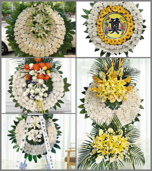 山东菏泽牡丹区黄堽镇杜庙村花圈速递
